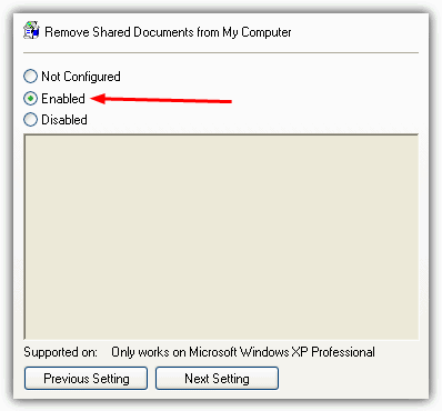 remove shared documents from my computer