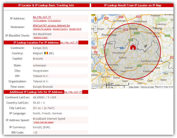 IP Tracker's Lookup Tool