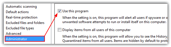 administrator use this program