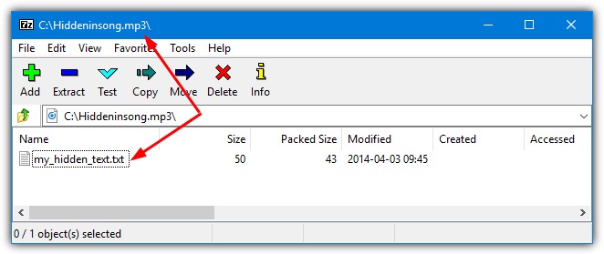 open audio in 7zip