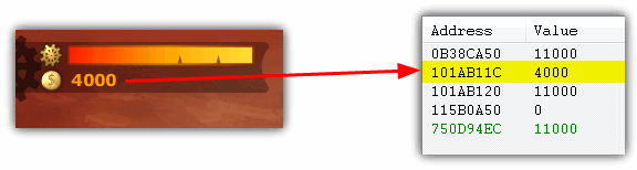 Value changes in Cheat Engine