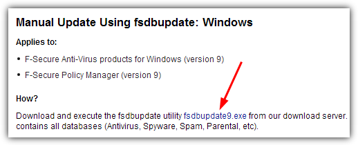 F-Secure fsdbupdate