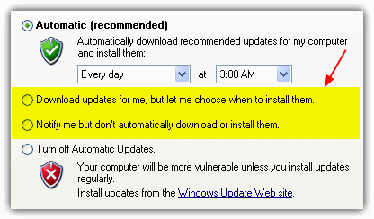 Configure Automatic Updates