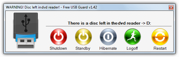 free usb guard shutdown options