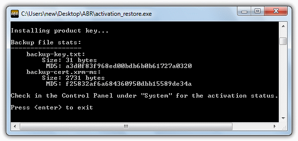 restore abr activation