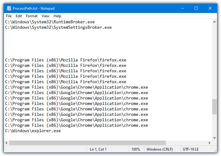Cmd process paths
