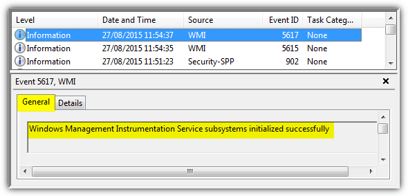 event viewer description