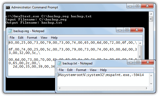 Hex2Text