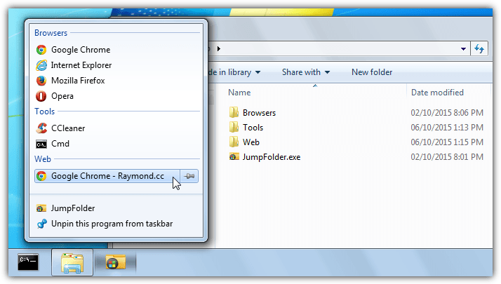 jump folder