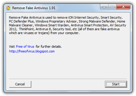 Remove Fake Antivirus