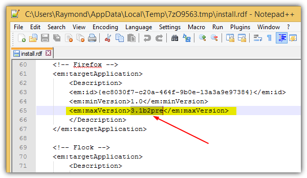 change maxversion