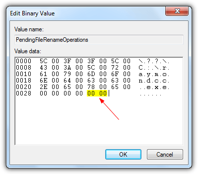 add empty string value