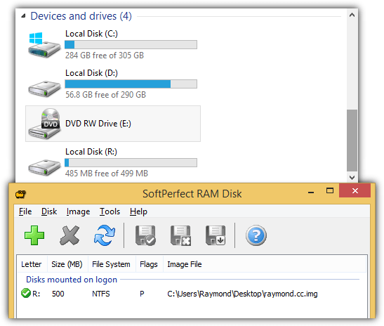 ramdisk in explorer