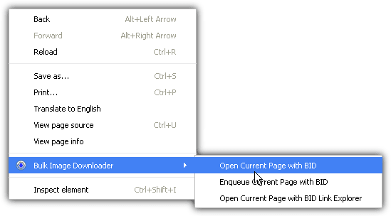 open current page with bid